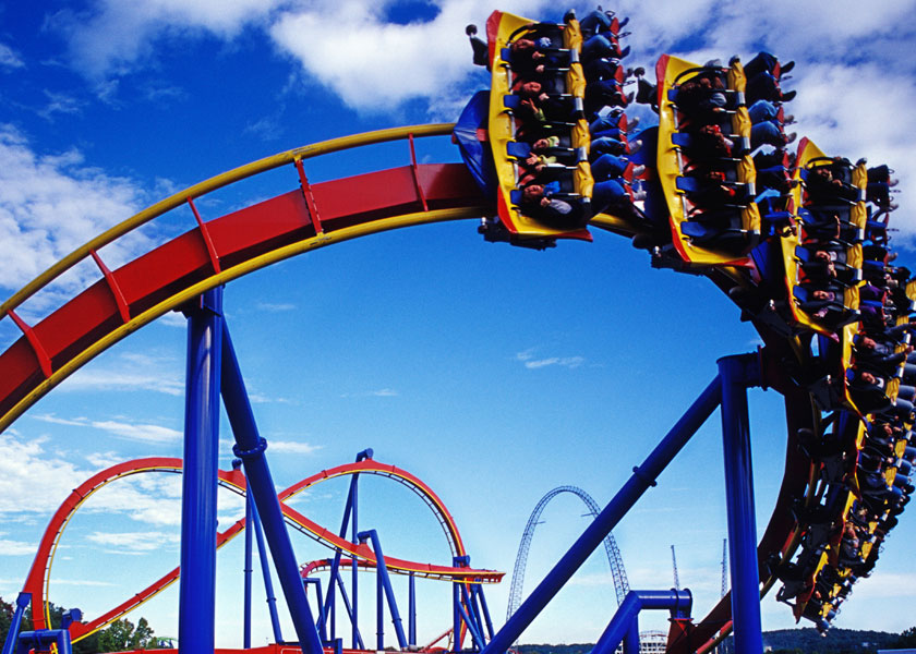 Rollercoaster at Six Flags Over Georgia