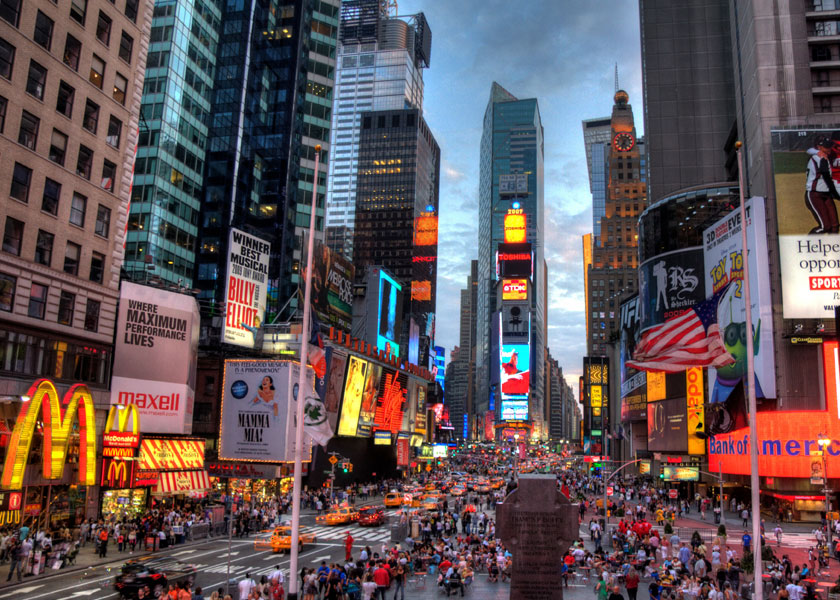 Times Square in New York City